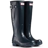 botas hunter originales y falsas Construcción Vulcanizado Hunter Original Adjustable - Botas De Agua De Media Caña Unisex Zapatos para Mujer