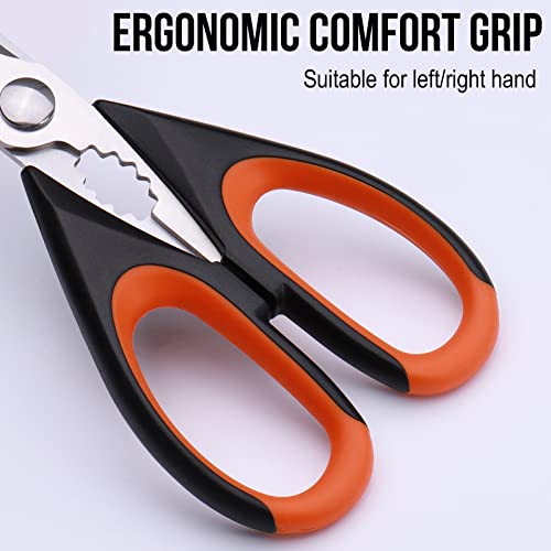 Kitchen Shears,Glamfields 2-Pack 9.45" Kitchen Scissors Heavy Duty Food Scissors Set,Cooking Scissors, Multipurpose Stainless Steel Sharp Utility Meat Scissors For Chicken Poultry Fish Herbs #TOP3
