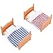 Lit superposé pour poupée avec échelle, lit double miniature pour maison de poupée, coffre-fort, plastique éducatif exquis respectueux de l'environnement pour les cadeaux pour enfants(Lit double)