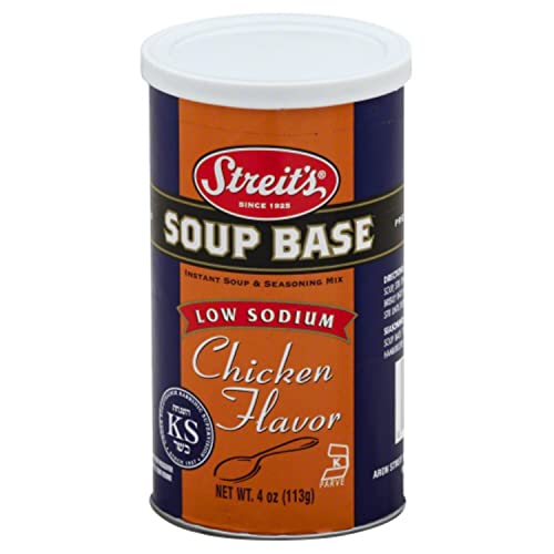Streit's Soup Base, Low Sodium Chicken, 5-Ounce Units (Pack of 6)