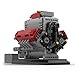Aetheria V8 Engine Building Bricks That Works, V8 Engine with Supercharger Camshafts, MOC Engine Designed by Bricktec Designs, DIY STEM Blocks Collectors & Enthusiasts Gift for Adult-1054 Pieces