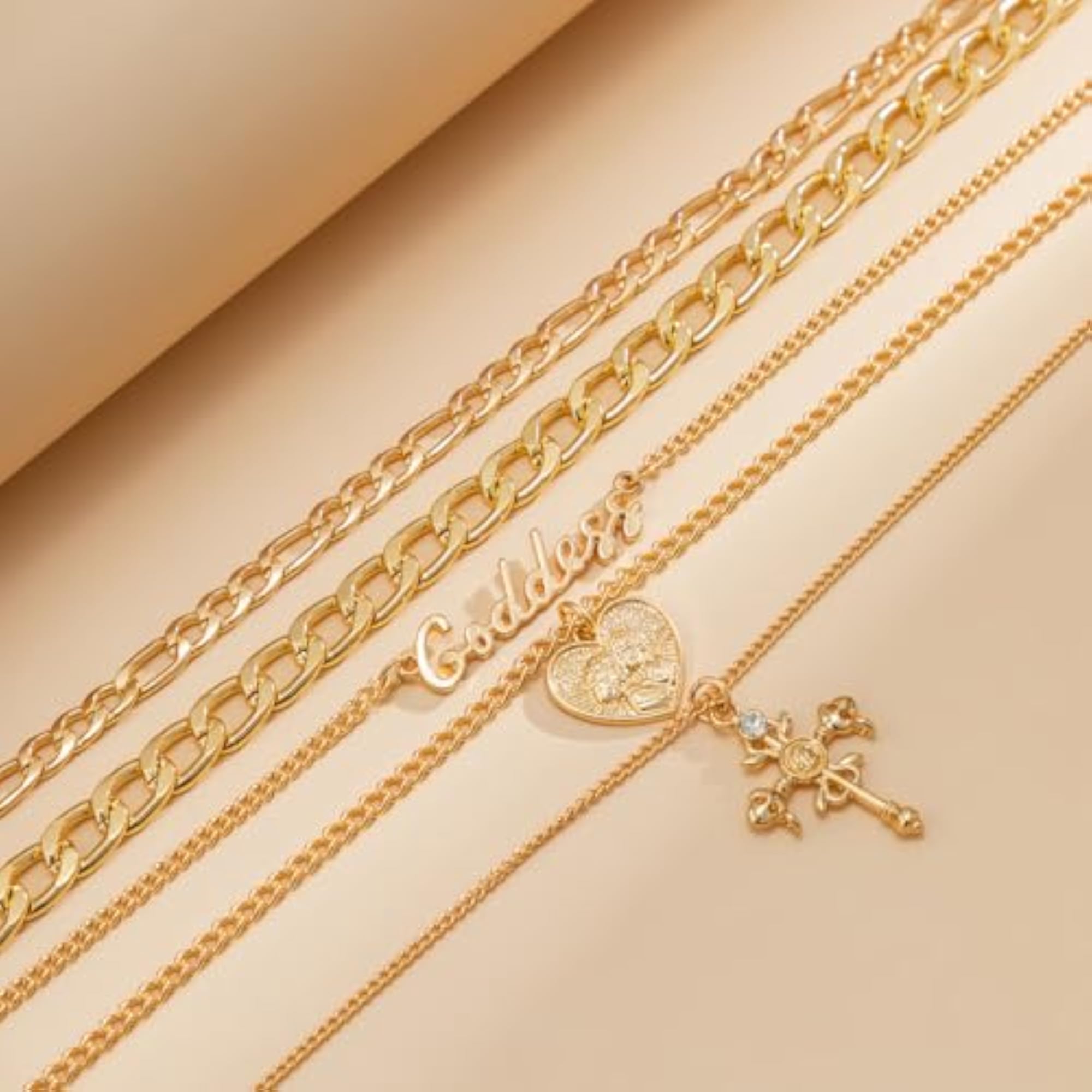 Women's Chunky Gold Link Chain Choker Necklace