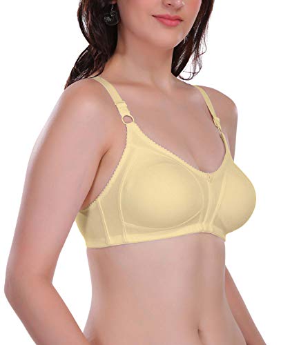 Image of Eve's Beauty Women's Cotton Non Padded Wire Free Full Coverage Bra