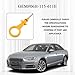 Beypovk Car Engine Oil Dipstick Replacement OEM#06H-115-611E, Automotive Accurate Measure Oil Level Oil Dip Stick Indicator Compatible with Audi A3 A4 Quattro A5 B6 Q3 Q5 2.0T Engine (Yellow)