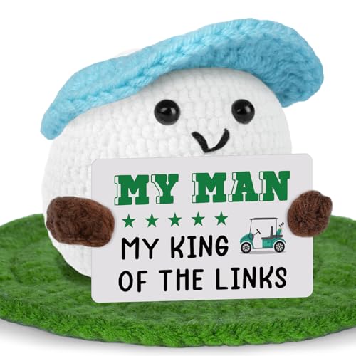 Sayregifty Valentines Gifts for Him - Funny Crochet Golf Ball