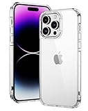 Crystal Clear Phone Case for iPhone 14 Pro Max, Non-Yellowing Protective Cover, Slim Clear Bumper for Men and Women Clear