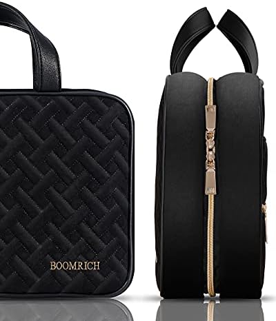 Large Hanging Toiletry Bag, Water-resistant Travel Toiletry Bag, Large Makeup Cosmetic Case Organizer for Full-Sized Shampoo, Container, Travel Accessories (Black, Large) 5 Large Hanging Toiletry Bag, Water-resistant Travel Toiletry Bag, Large Makeup Cosmetic Case Organizer for Full-Sized Shampoo, Container, Travel Accessories (Black, Large)