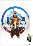 Trends International Mortal Kombat 1 - Key Art Wall Poster, 22.37' x 34.00', Poster & Push Pin Bundle