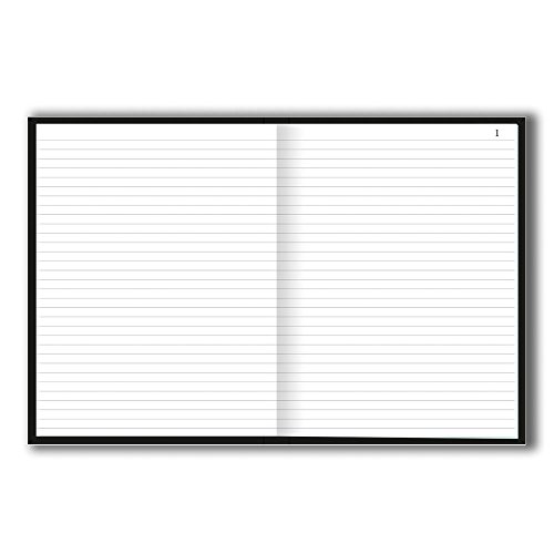Tilibra Universitário - Caderno Brochura Capa Dura, 200x298mm, 100 Folhas, Negro (Pepper)