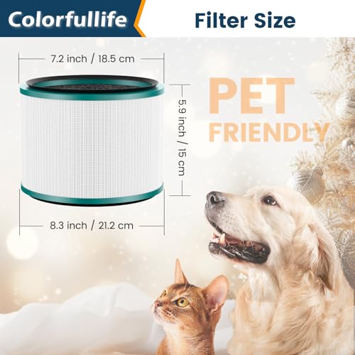 image for Colorfullife 2 Pack Air Purifier Filter Replacements for Dyson HP01, H