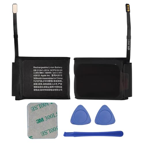 Duotipa 309mAh Neu Ersatzakku A2815 Kompatibel mit Apple Watch Series 8 45 mm akku mit Reparatur Werkzeugsatz