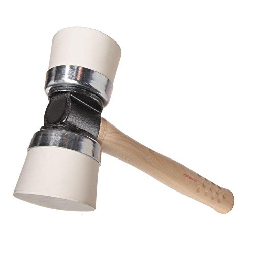 Super Deal Product POWERNAIL White Double-Cap Mallet #3