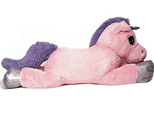 Image of RVA Unicorn Soft Toys for Girl and Boys Kids Animal Stuffed Plush Toy Figure Jungle Cartoon Character Wild Playing Set Cute Toys Birthday Return Gift (100cm Pink)
