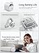 JewelPods C01 Pro Open Ear Headphones,Clip-on Earbuds Wireless Bluetooth with Crystal, Secure, Lightweight, Premium Audio-Water Resistant-Up to 72 hrs Play, Leather Charging Case,Gift for Her