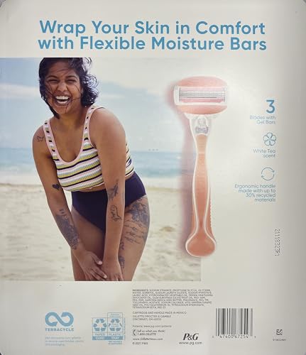 Venus Gillette 3 Razor Blade ComfortGlide White Tea with 12 Gel Cartridges image 4