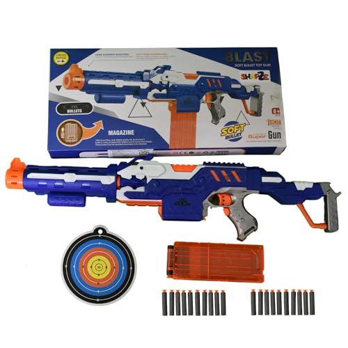 Image of Automatic Assault Riffle Foam Dart Blaster Gun Including 20 Bullets, Toys for Kids Teens and Adults, Fun Gift Toy for Boys, Birthday Gift Toy for Kids Ages 8+