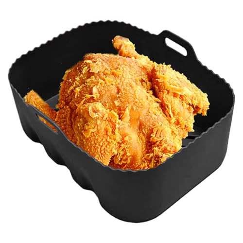 Friggitrici ad aria calda in silicone, supporto per forno a microonde, resistente alle alte temperature, per la cottura a base di carne e forno da cucina