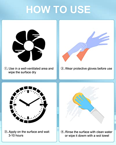 Hihwem Mold Remover Gel, Mold Cleaner For Washing Machine, Refrigerator Strips, Grout Cleaner Best For Home Sink, Kitchen, Showers (2-Pack) #TOP6