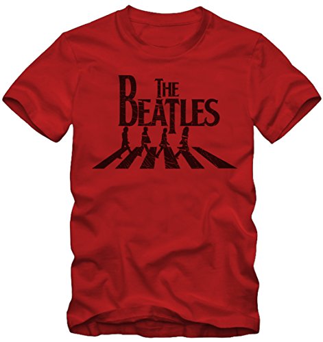 Bisura T-Shirt The Beatles (S Uomo, Rosso)