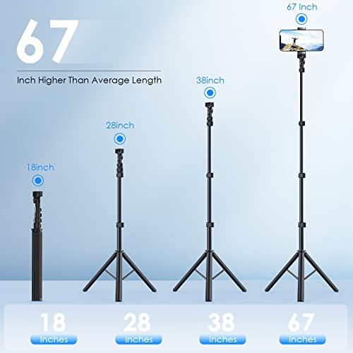 Phone-Tripod-67-inch-Cell-Phone-Tripod-Stand-with-Wireless-Remote-ANGFLY-Selfie-Stick-Tripod-for-All-iPhone-Android-Phone-Camera-GoPro-Heavy-Duty-Aluminum-Lightweight