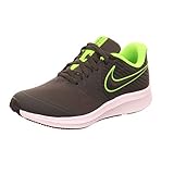 Nike Unisex-Child Star Runner 2 (GS) Sneaker, Anthracite/Electric Green - White, 6.5Y Youth US Big Kid