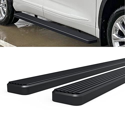Estribos HD Ridez Acero Inoxidable Negro 5in Toyota Highlander miniatura 4