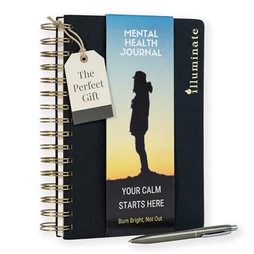Journal for men: mental health journal with prompts for mindfulness self care gratitude & anxiety relief | make a happy man w/this gift | spiral
