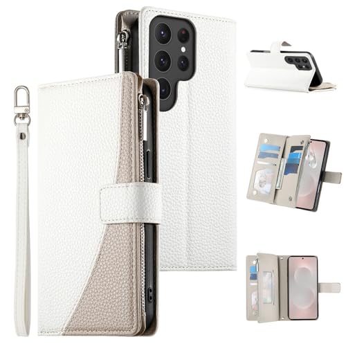 Housse Samsung S23 Plus portefeuille blanc pour simplifier vos sorties urbaines au quotidien