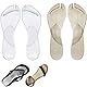 4 Stück Einlagen Sandalen, Unsichtbare Schmale Einlegesohlen, Flanell-Sandalen-Einlegesohlen, Rutschhemmend und Stoßdämpfend, Geeignet für Sandalen, Flip-Flops, Pantoffeln, High-Heels, Größe L
