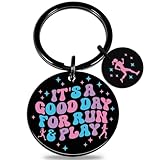 igvean Runner Gifts Running Gift Best Gift for Runners Men Women Track and Field Keychain Cross Country Running Present