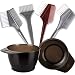 Salon Coloring Brush, YGDZ Hair Dye Bowl and Brush Set, 4pcs Dye Brush & Comb, 2pcs Mixing Bowls, Professional Tint Tools