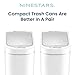 Ninestars Automatic Motion Sensor Bathroom Trash Can, 1.8 Gallon Smart Opening Garbage Bin for Bathroom, Bedroom, Kitchen, Office 2 Pack