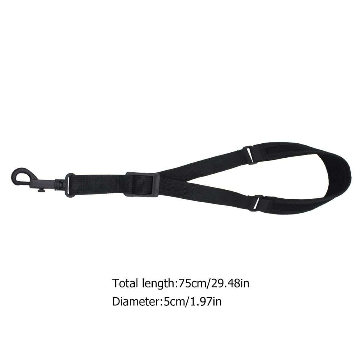 Yardwe Creative Saxophone Neck Strap Cotton Lanyard for Saxophone Widened Reduce Neck Pressure Durable Easy to Install Stylish Replacement