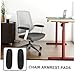 DOITOOL 2Pcs Non Slip Armrest Cushions for Office and Gaming Chairs Comfortable Soft PU Arm Pads Ergonomic Elbow Support for Long Hours Replacement Parts