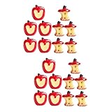 Mini pommes : le modèle de mini fruit simulé peut être assorti à d'autres fruits de simulation pour ajouter une haleine naturelle, imitation de mini pommes.