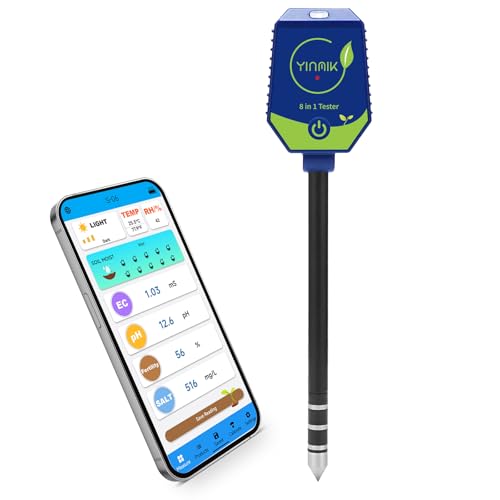 YINMIK Soil Test Kits, pH Moisture Meter for Plant, Smart Soil pH...