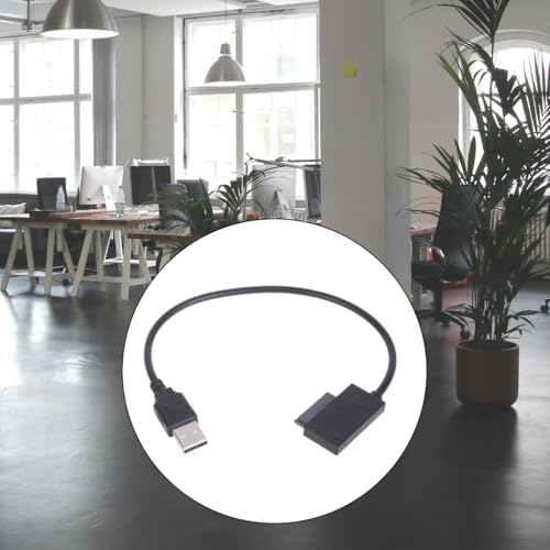 Cable adaptador USB 2.0 a SATA 13 pines slimline para laptops miniatura 7
