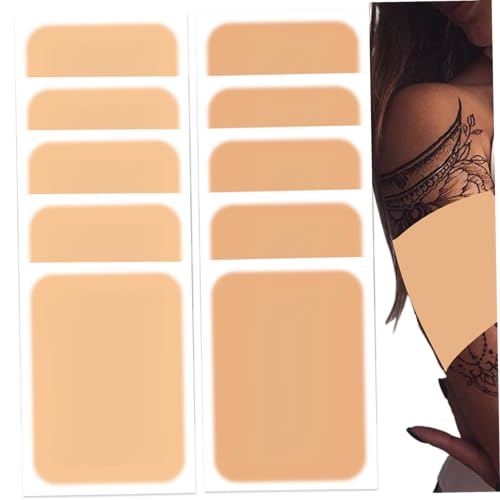 Tattoo-Abdeckungspflaster, 10 Stück, wasserdichtes Tattoo-Abdeckungsband, 2 Farben, atmungsaktiver Concealer-Aufkleber, ultradünne Haut, unsichtbar für Narben und Muttermale, Stil 2...