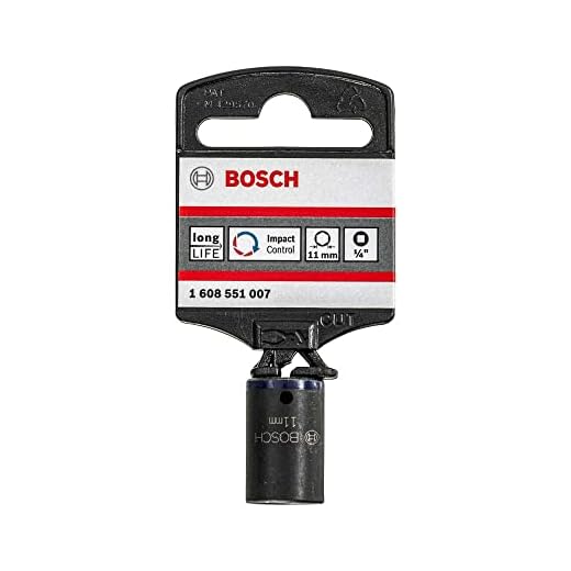 Bosch Professional Steckschlüsseleinsatz mit 1/4"-Innenvierkantaufnahme für Sechskantschrauben (Schlüsselweite: 11 mm)