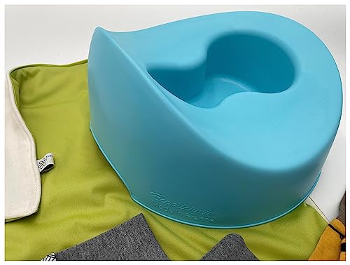 Pot anatomique Ecopitchoun bleu azur pour bébé dès 8 mois en matière végétale