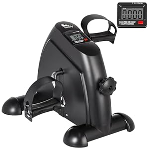 Mini Bike Heimtrainer, Arm- und Beintrainer, Pedaltrainer für Senioren und Junge, Ausdauertraining, Verschiedene Widerstandsstufen, Trainingsgerät für zu Hause Uns Büro, Schwarz