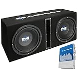 MTX Magnum MB210SP 10-Inch 400W RMS Dual Loaded Subwoofer Sub Box System Package