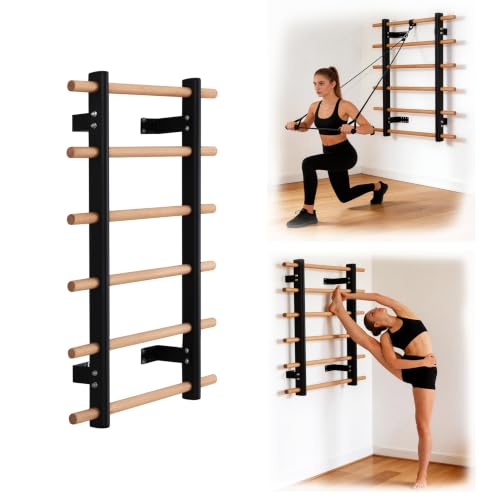 Half Height Swedish Wall Ladder Bar Full Body Workout for Home Gym