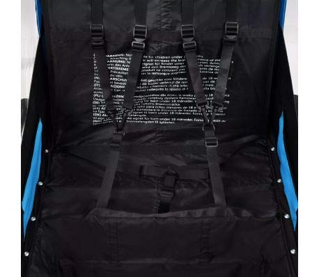 Kinder Fahrradanh?nger, 2-in-1Kinderanh?nger und Kinderwagen, aus Oxford-Stoff + Stahlrahmen, Maximale Tragf?higkeit: 40 kg, f¨¹r 2 Kinder