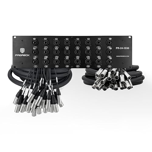 PRORECK 24-Channel Combo Splitter Snake
