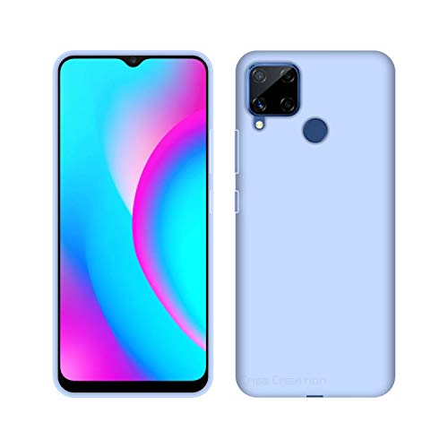 Image of Case Creation Luxurious OG Series for Realme Narzo 30A Case Cover,Anti-Dirty Slim Case Frosted Matte Cute Candy TPU Raised Bezel (Splash of Color) Back Cover for Realme Narzo 30A -Light Purple