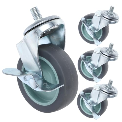 Roulettes robustes en acier inoxydable et TPR silencieux VALICLUD