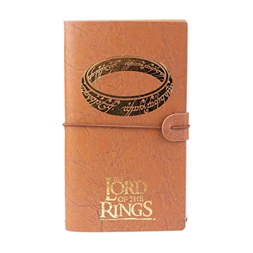 Grupo Erik Cuaderno de viaje Señor de los Anillos - Diario de viaje (Travel Journal : Cuero sintético) | Diario personal : Libreta pequeña de bolsillo, 19,6x12 cm