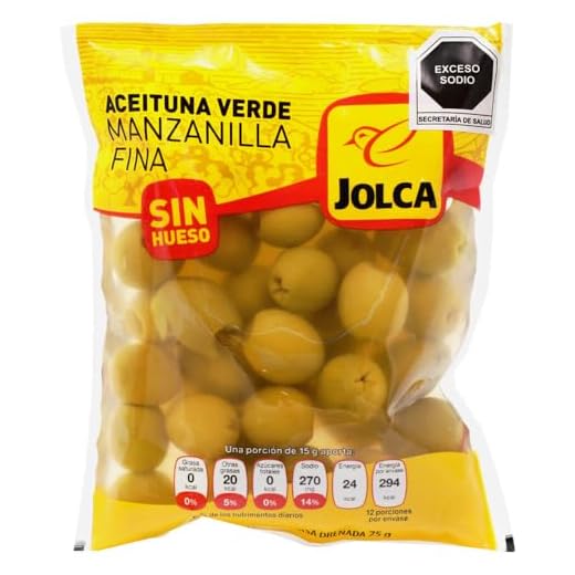 Jolca Aceitunas Manzanilla Verdes, sin Hueso, 180g