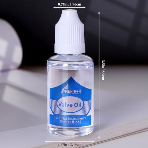 PINKDEER 1 Fluid Oz. Trumpet Valve Oil, Pack of 3, Premium Synthetic Piston Oil for Trumpet, Trombone, Horn, Tuba, Euphonium and Other Brass Instruments - Thumbnail 2